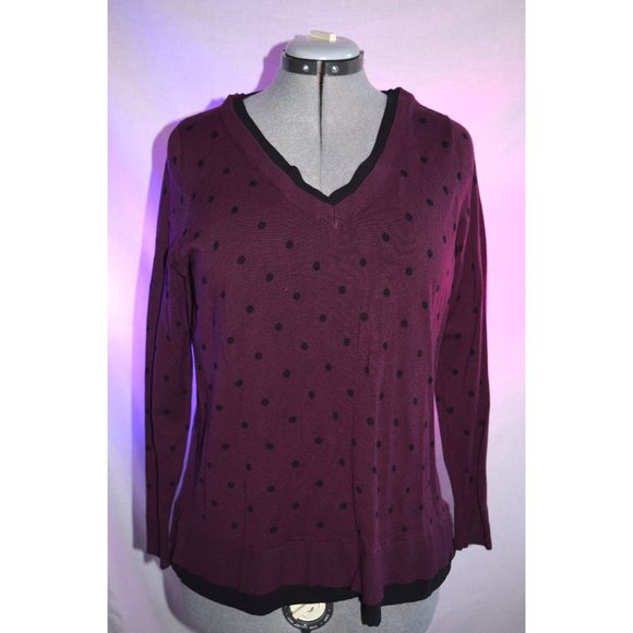 Lane Bryant Polka Dot Sweater size 14/16 - Picture 1 of 7